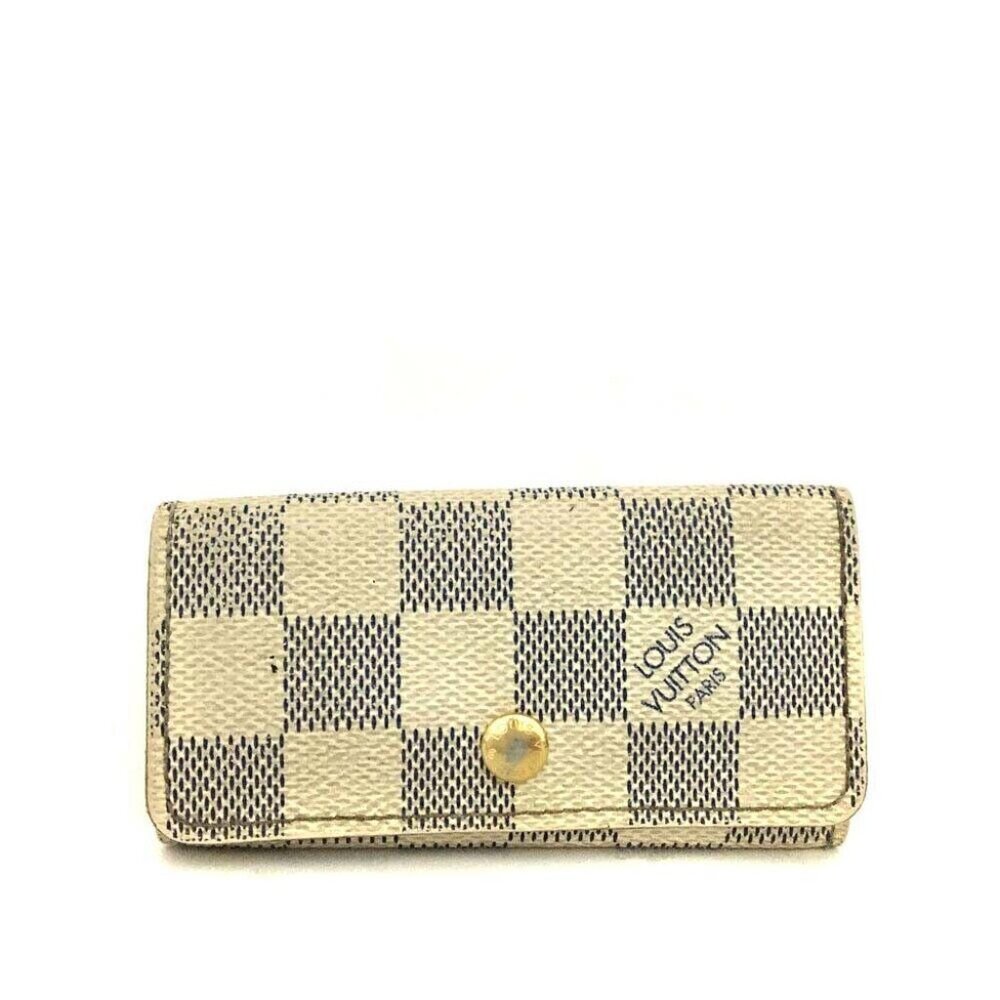 Louis Vuitton Damier Azur Multicles 4 Ring Key Case